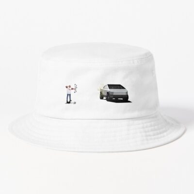 Tesla Cybertruck Joe Rogan Hunting Bow Shot Bucket Hat Official Joe Rogan Merch