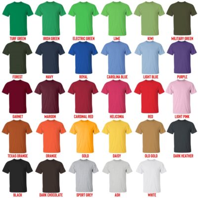 t shirt color chart - Joe Rogan Store