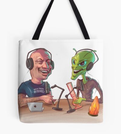 Joe Rogan And The Alien Tote Bag Official Joe Rogan Merch