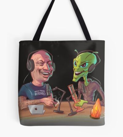 Joe Rogan And The Alien Tote Bag Official Joe Rogan Merch