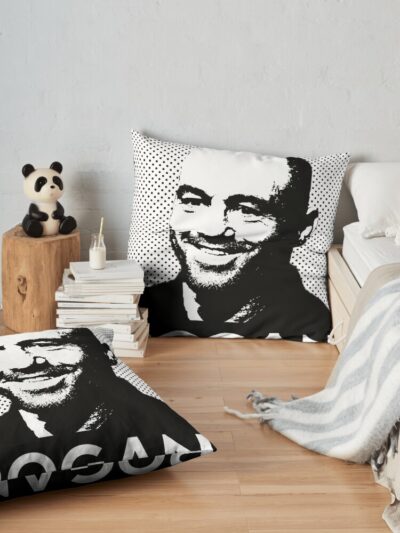 Joe Rogan Portrait Throw Pillow Official Joe Rogan Merch