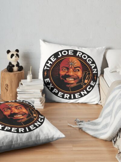 The Joe Rogan Experience Throw Pillow Official Joe Rogan Merch