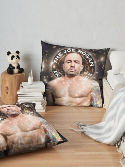 Joe Rogan Portrait Jre Throw Pillow Official Joe Rogan Merch