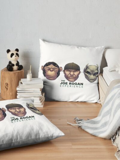 Joe Rogan Experience Throw Pillow Official Joe Rogan Merch