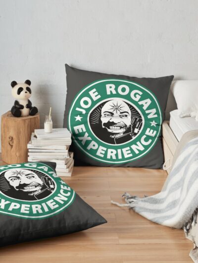 Joe Rogan The Experience Throw Pillow Official Joe Rogan Merch