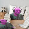 Joe Rogan Experience Podcast Portrait Illustration Throw Pillow Official Joe Rogan Merch