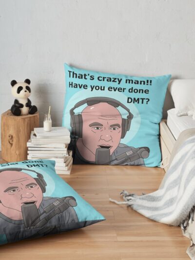 Joe Rogan Throw Pillow Official Joe Rogan Merch