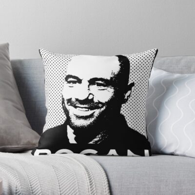 Joe Rogan Portrait Throw Pillow Official Joe Rogan Merch