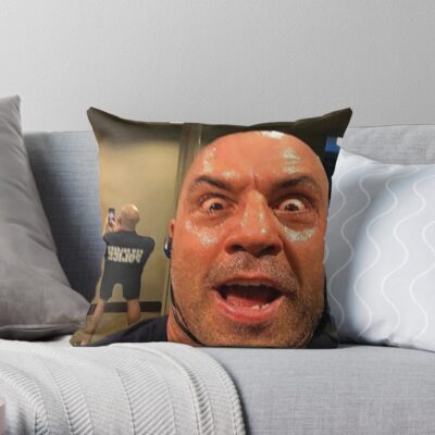 Micro Joe Rogan Throw Pillow Official Joe Rogan Merch