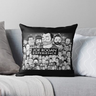 The Joe Rogan Experience Throw Pillow Official Joe Rogan Merch