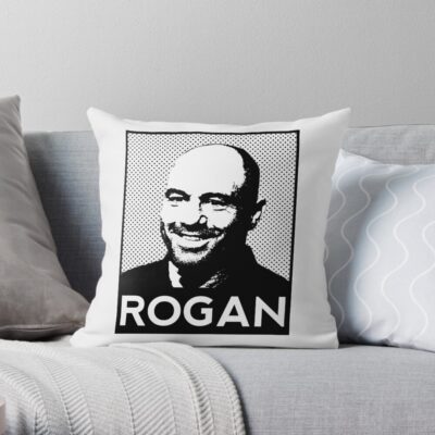 Joe Rogan Portrait| Perfect Gift Throw Pillow Official Joe Rogan Merch