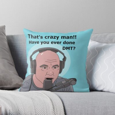 Joe Rogan Throw Pillow Official Joe Rogan Merch