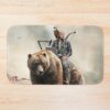 Joe Rogan Riding A Bear (+ Aliens) Bath Mat Official Joe Rogan Merch