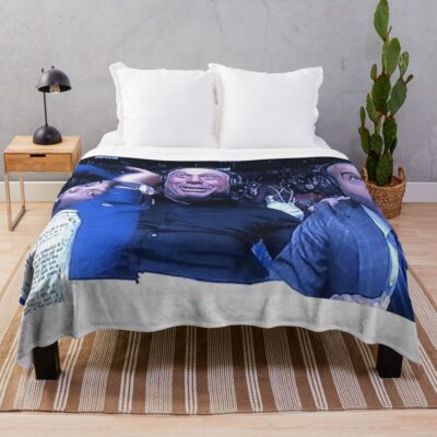 Joe Rogan Reaction Meme Throw Blanket Official Joe Rogan Merch