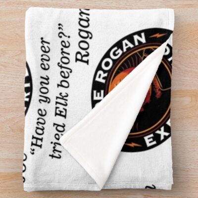 Joe Rogan Elk Quote Joe Quote Rogan Jre Joe Rogan Experience Throw Blanket Official Joe Rogan Merch