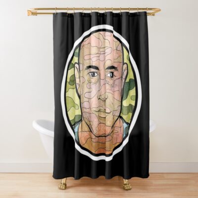 Camo Joe Rogan Shower Curtain Official Joe Rogan Merch