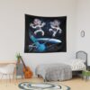 Joe Rogan Stoned In Space Flat Earth Art Tapestry Official Joe Rogan Merch